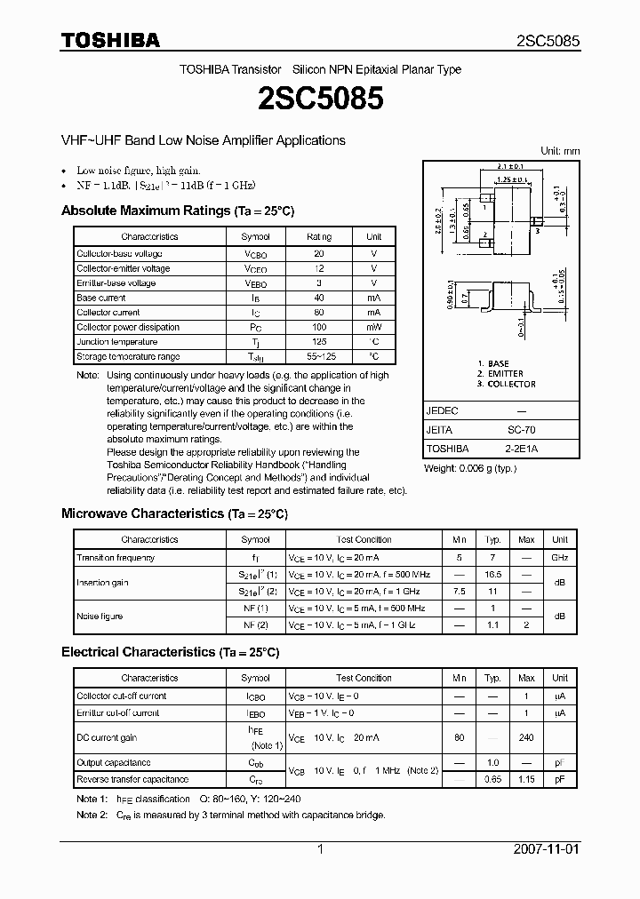 2SC5085_8365611.PDF Datasheet