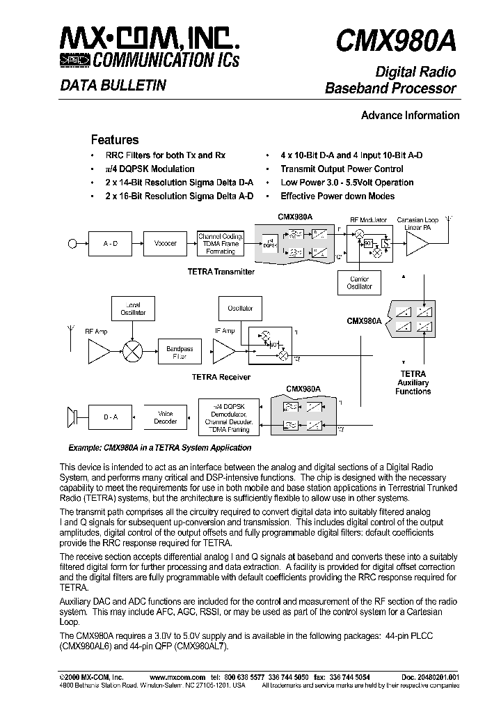 CMX980AL7_8365687.PDF Datasheet