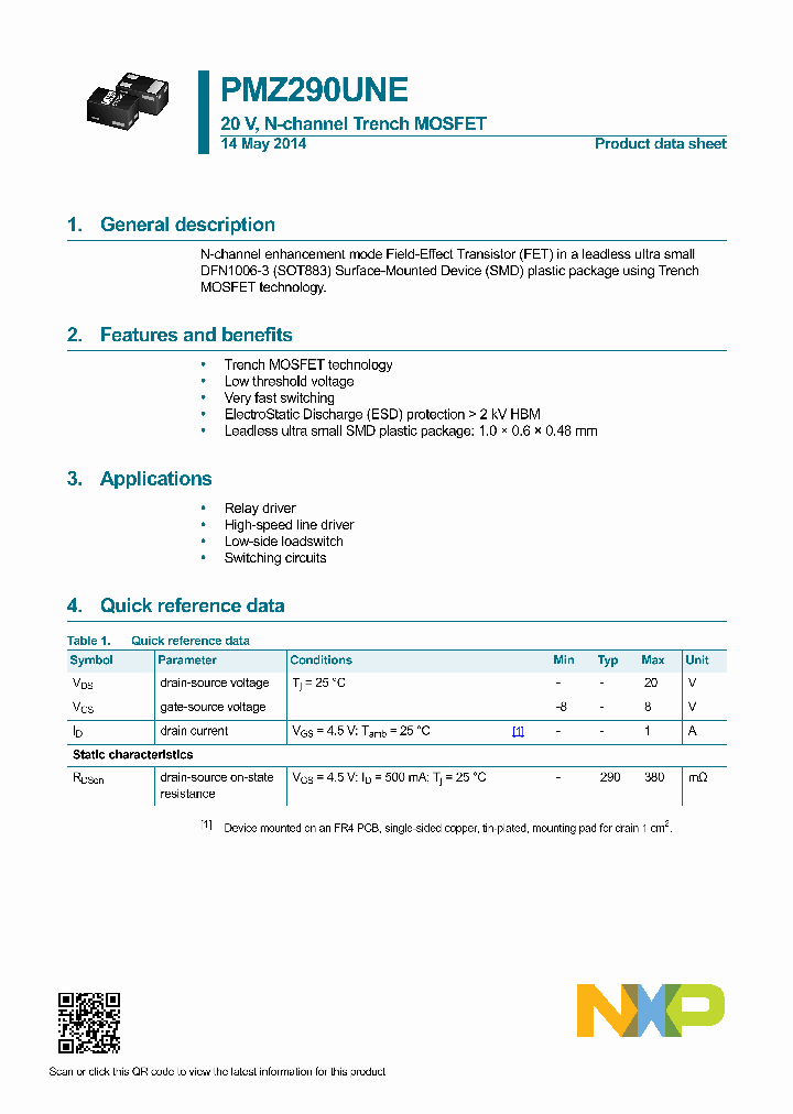 PMZ290UNE_8368120.PDF Datasheet