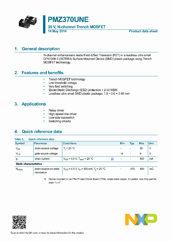 PMZ370UNE_8368122.PDF Datasheet