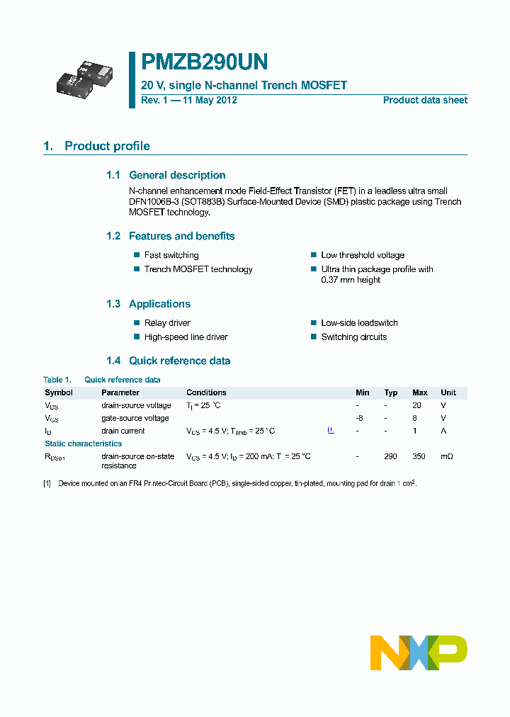 PMZB290UN_8368123.PDF Datasheet
