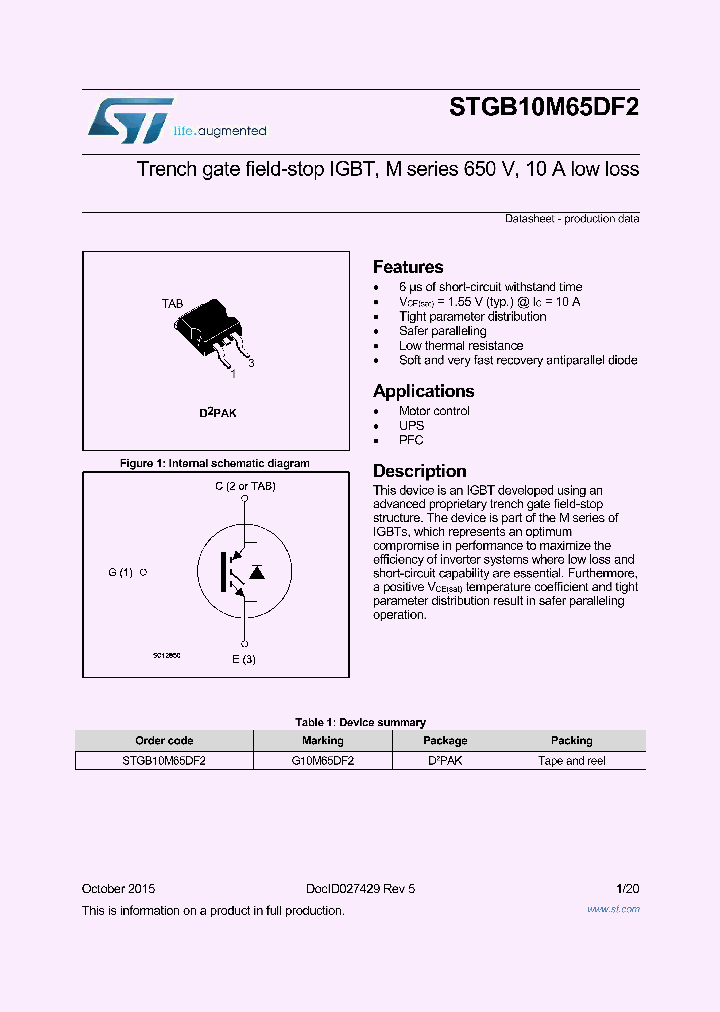 STGB10M65DF2_8368309.PDF Datasheet