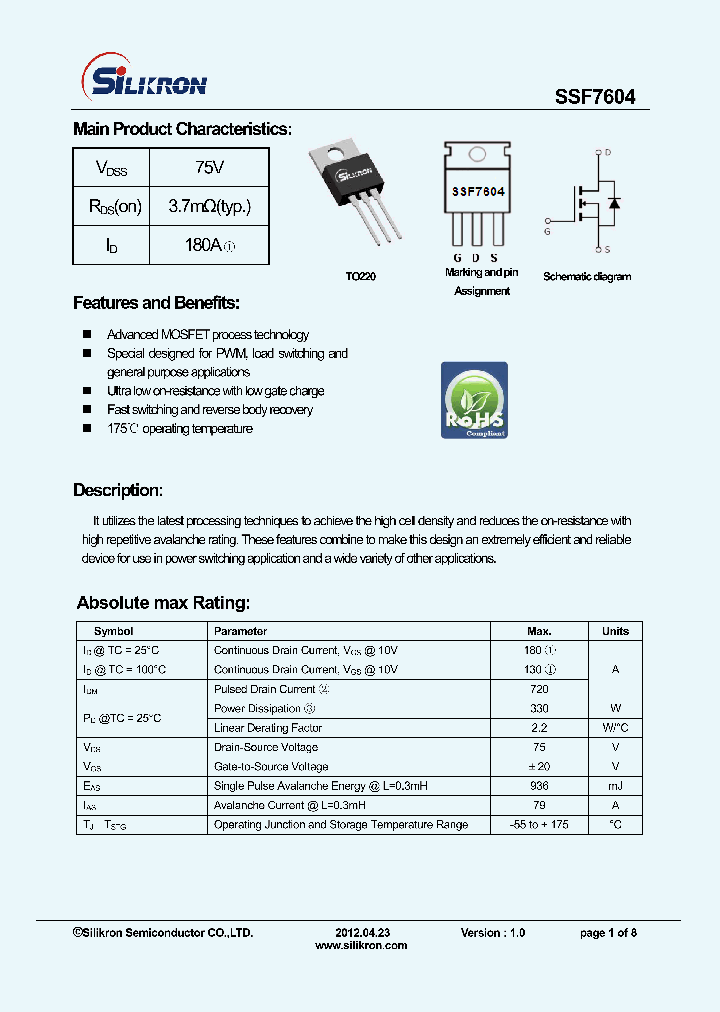 SSF7604_8368486.PDF Datasheet