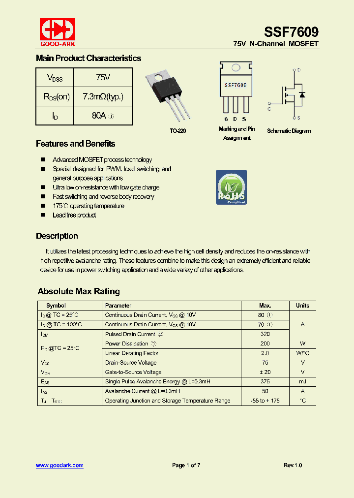 SSF7609_8368491.PDF Datasheet