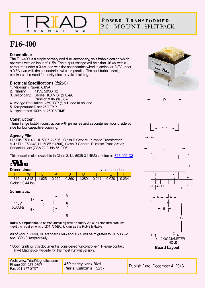 F16-400_8370095.PDF Datasheet