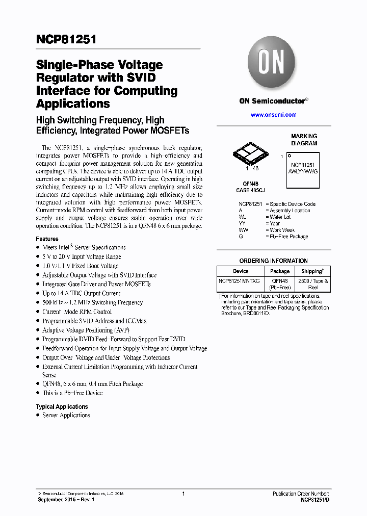 NCP81251MNTXG_8370357.PDF Datasheet
