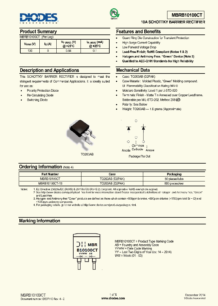 MBRB10100CT_8371514.PDF Datasheet