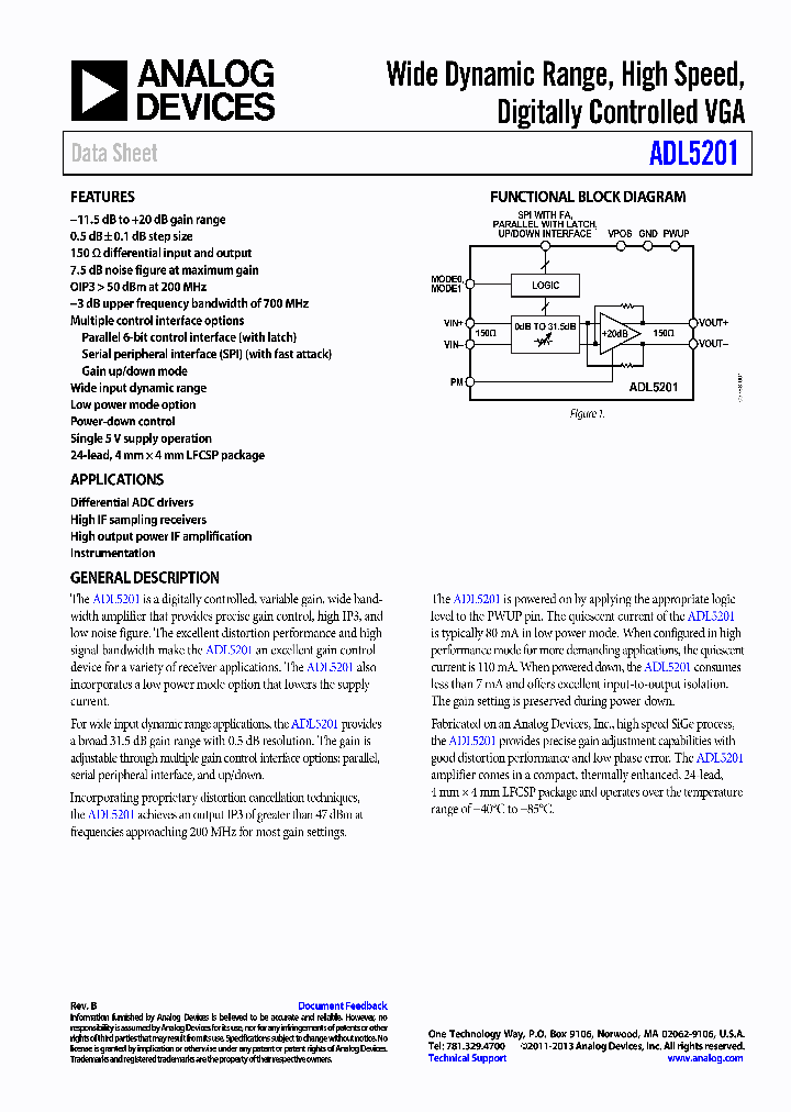 ADL5201_8373528.PDF Datasheet