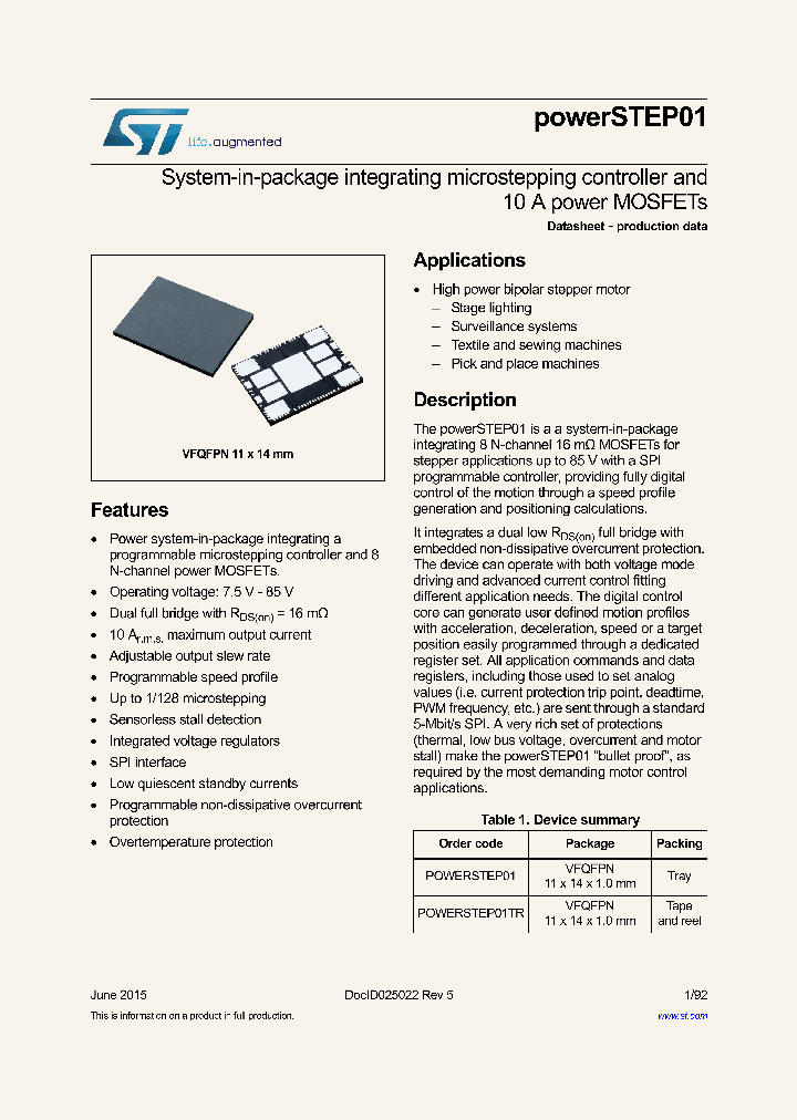POWERSTEP01TR_8373603.PDF Datasheet