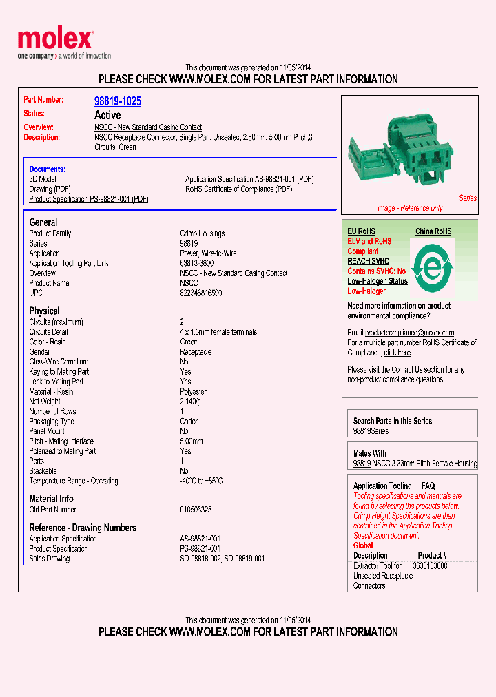 98819-1025_8374447.PDF Datasheet