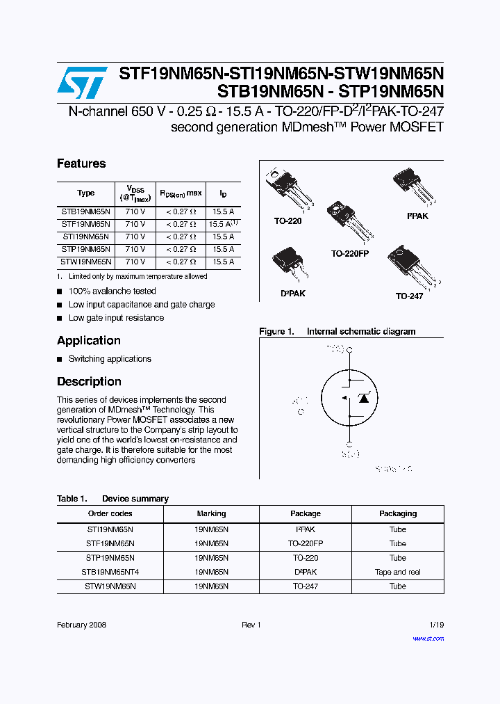 STF19NM65N_8375705.PDF Datasheet