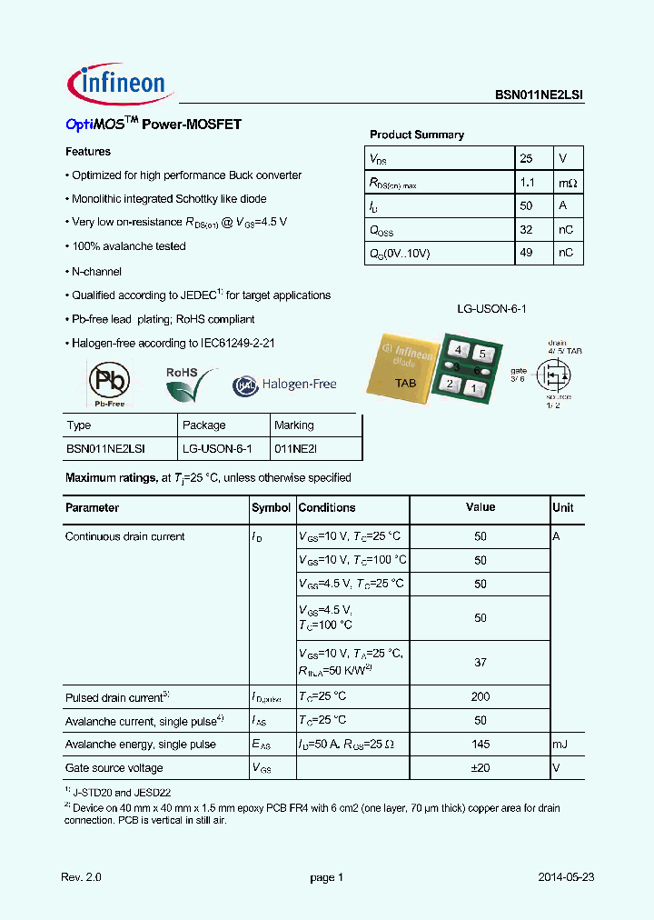 BSN011NE2LSI_8375774.PDF Datasheet