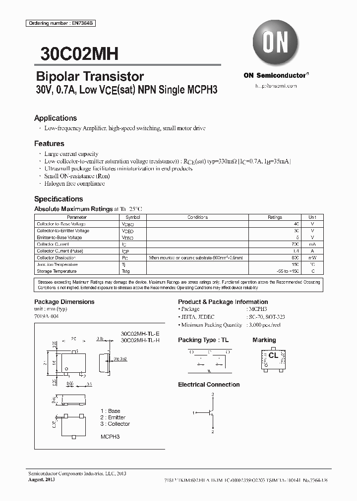 30C02MH-TL-E_8378536.PDF Datasheet