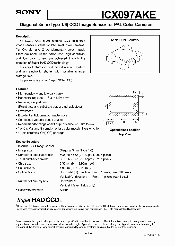 ICX097AKE_8380301.PDF Datasheet