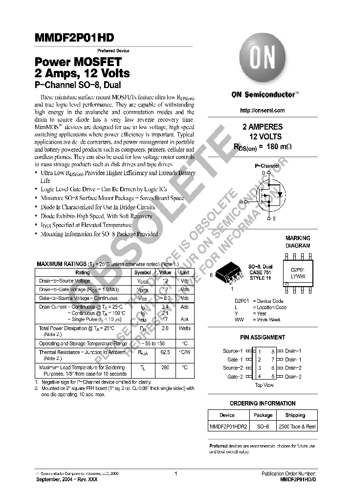 MMDF2P01HD_8381379.PDF Datasheet