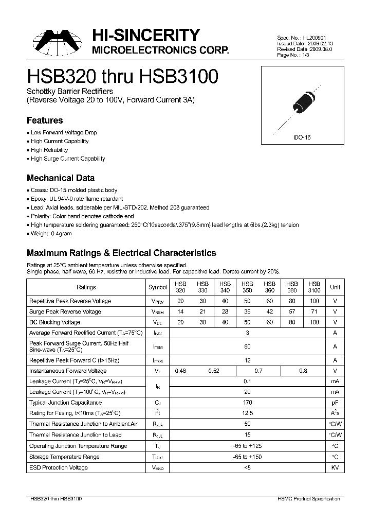 HSB3100_8381797.PDF Datasheet