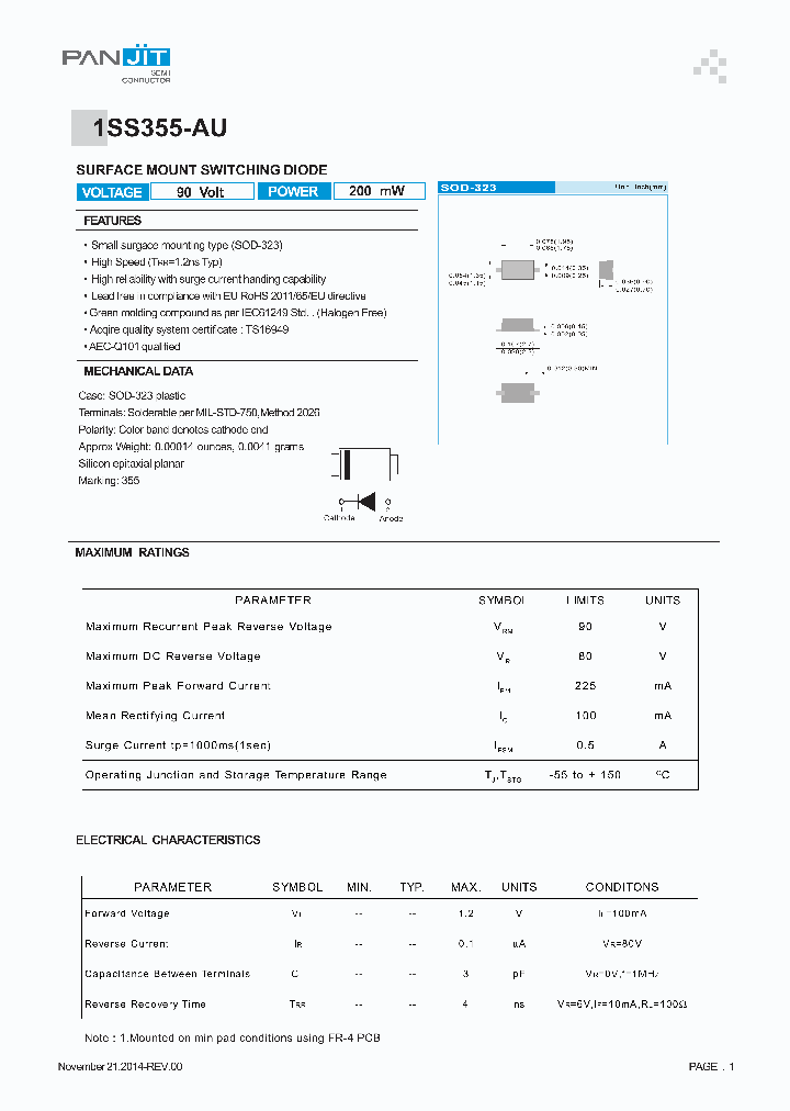 1SS355-AU_8382431.PDF Datasheet