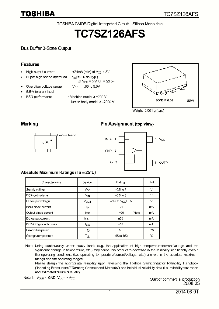 TC7SZ126AFS_8383036.PDF Datasheet