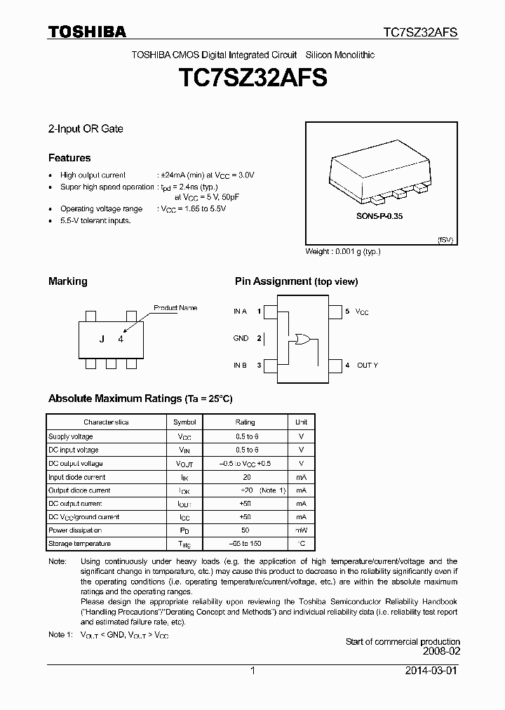 TC7SZ32AFS_8383044.PDF Datasheet