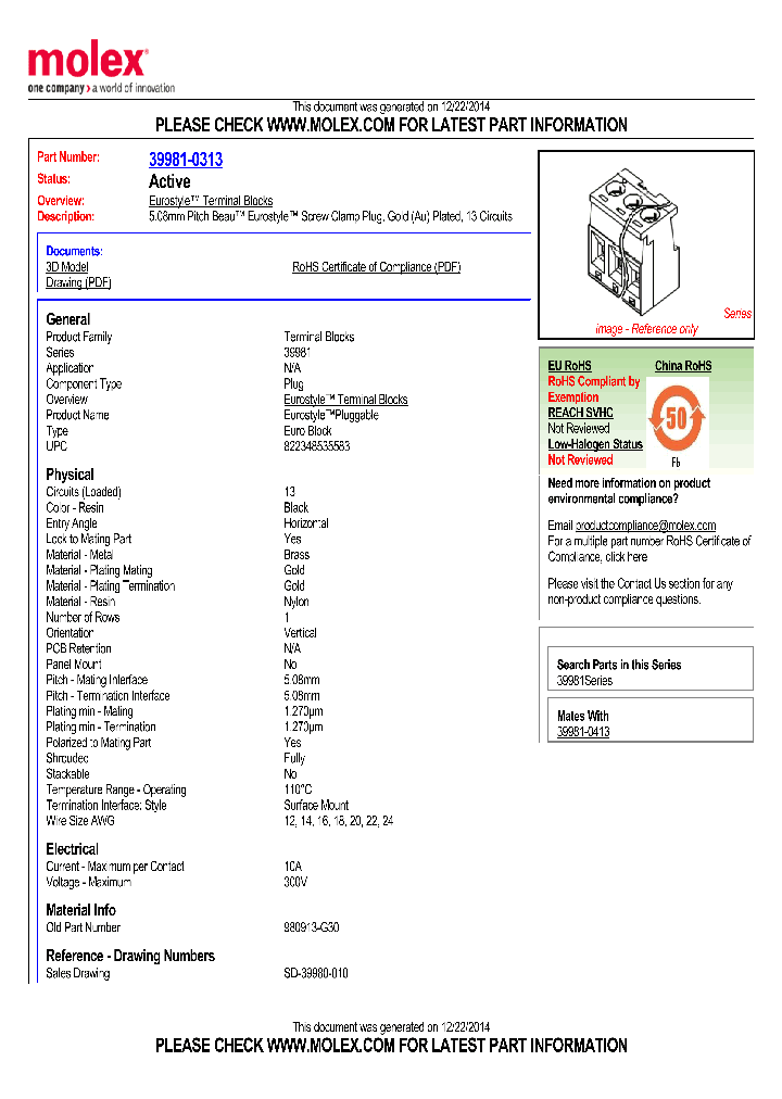 39981-0313_8383615.PDF Datasheet