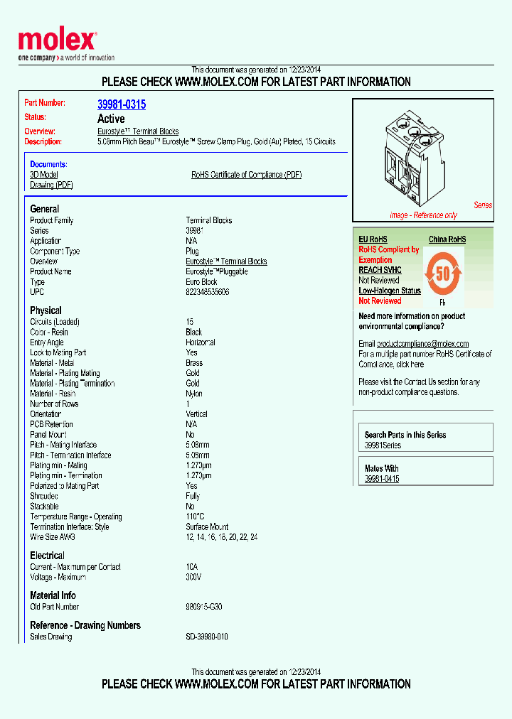 39981-0315_8383617.PDF Datasheet
