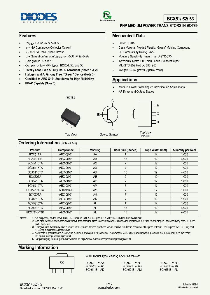 BCX52TA_8384342.PDF Datasheet