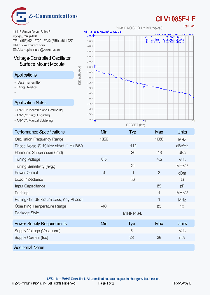CLV1085E-LF-14_8384972.PDF Datasheet