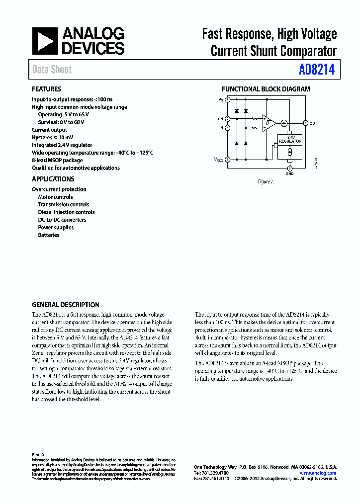 AD8214_8385920.PDF Datasheet