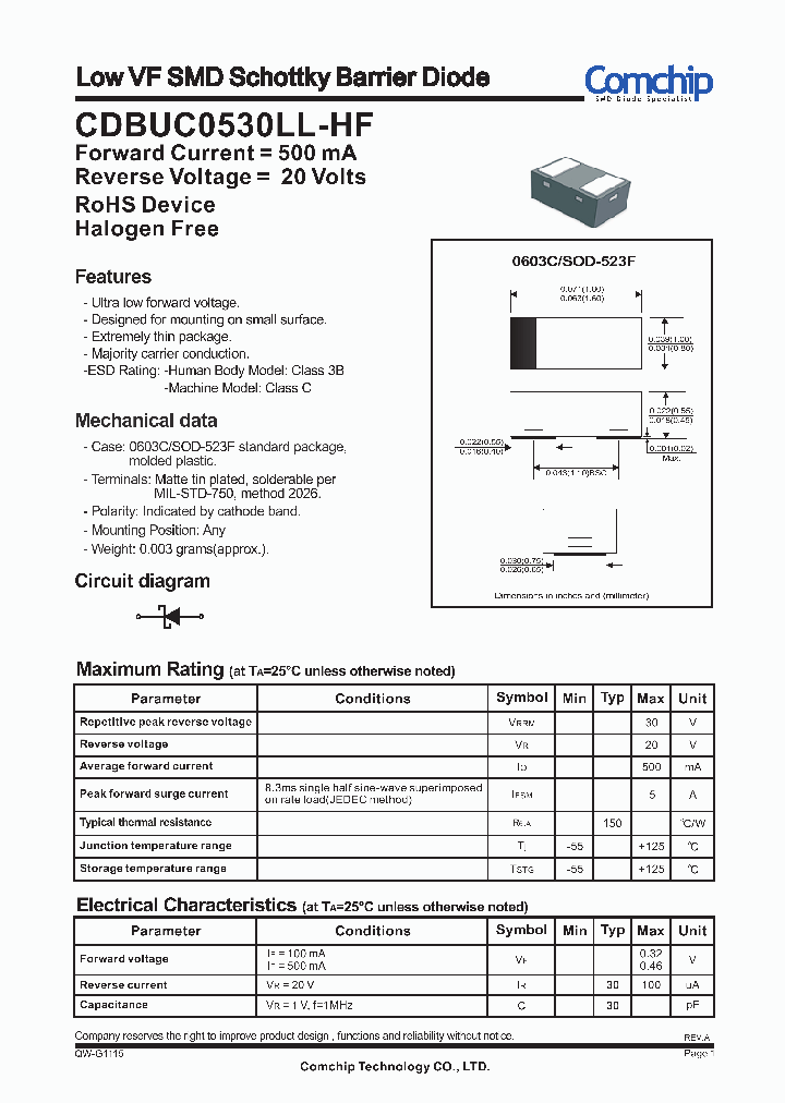 CDBUC0530LL-HF_8387314.PDF Datasheet
