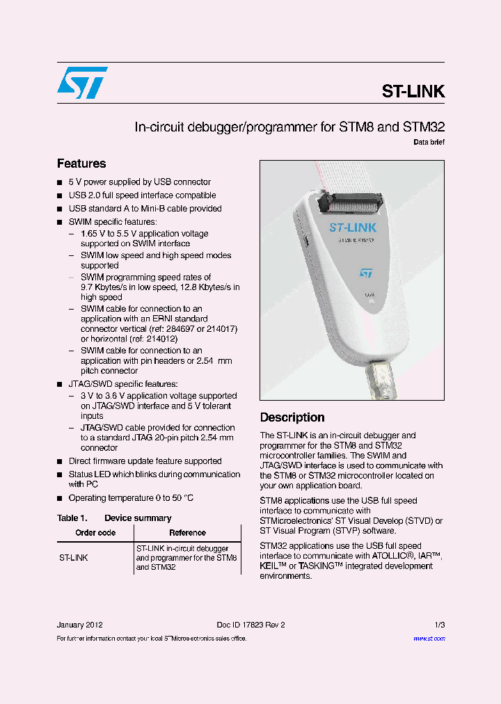 ST-LINK_8387923.PDF Datasheet