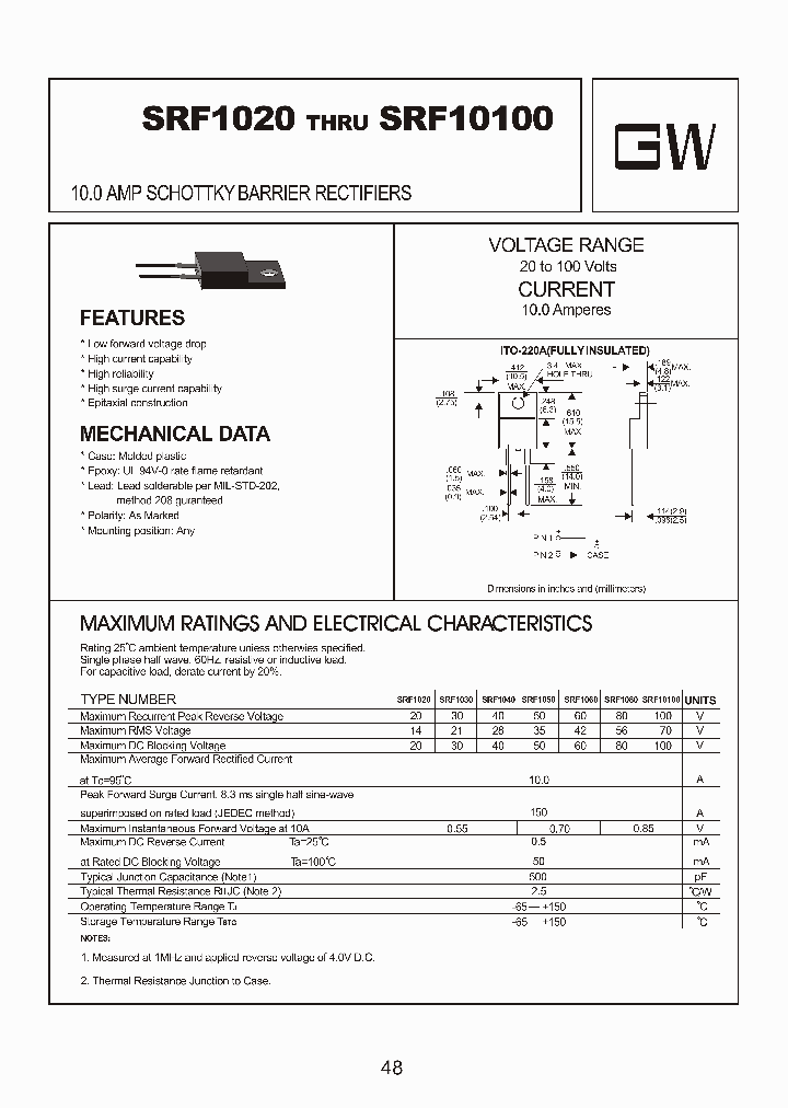 SRF10100_8389503.PDF Datasheet