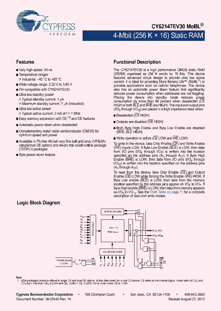 CY62147EV30LL-45B2XIT_8393530.PDF Datasheet