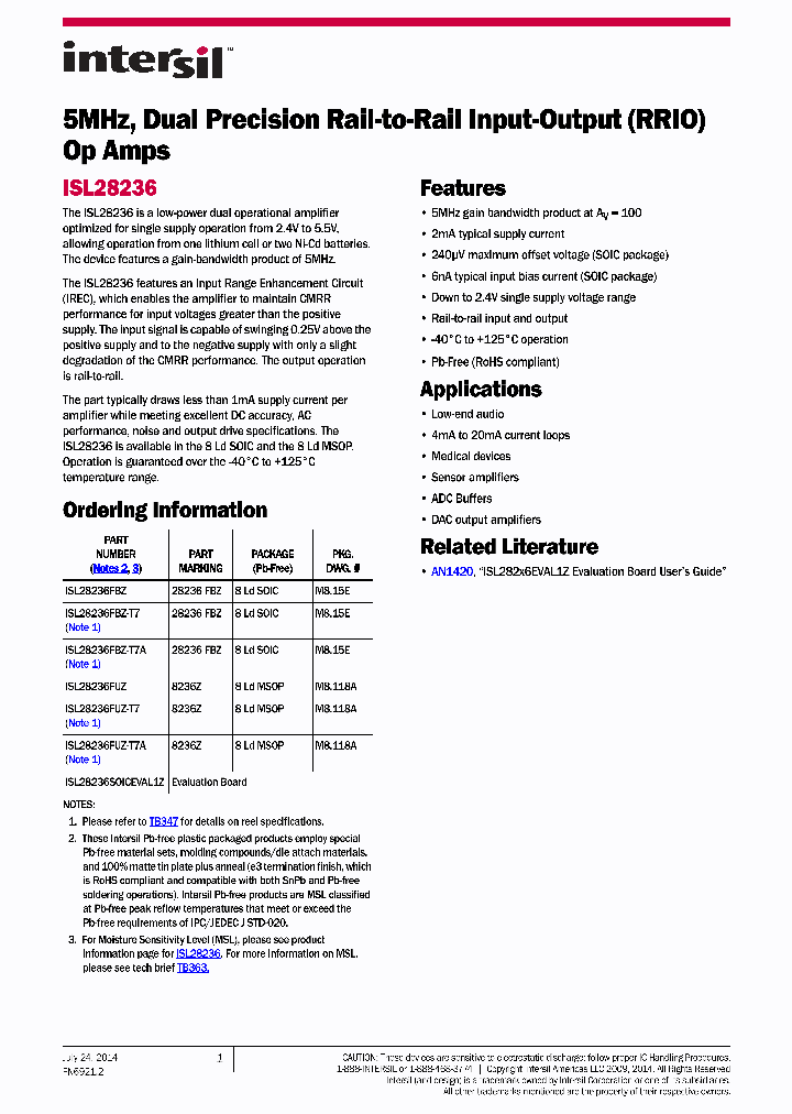 ISL28236FUZ_8393700.PDF Datasheet