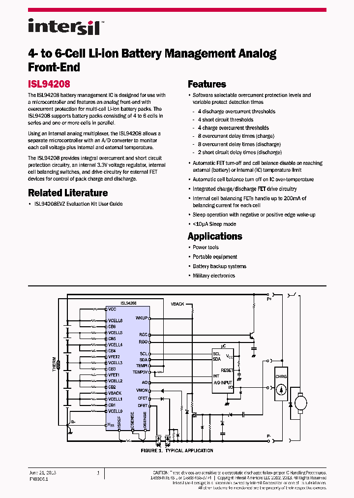 ISL94208EVZ_8393878.PDF Datasheet