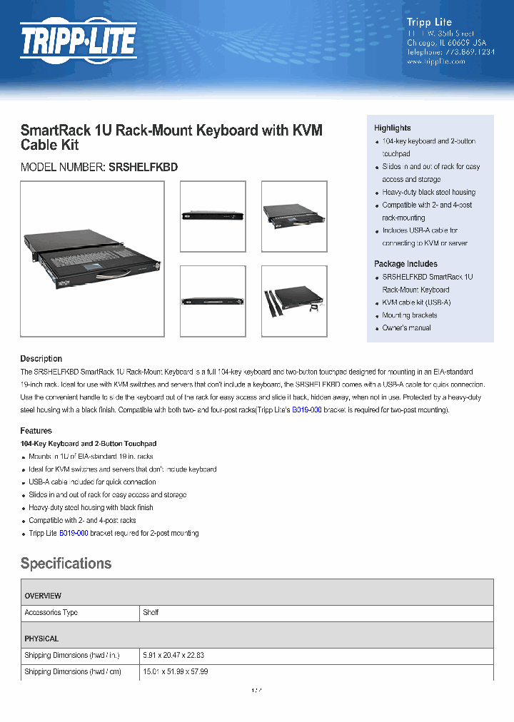SRSHELFKBD_8394503.PDF Datasheet