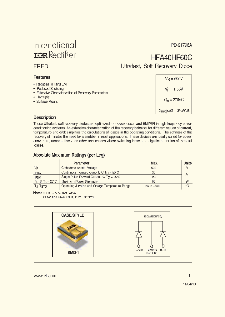 HFA40HF60C-15_8394842.PDF Datasheet