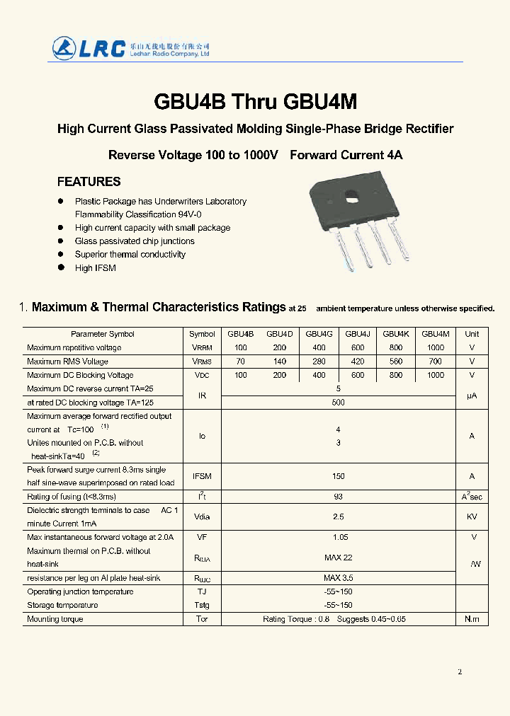 GBU4J_8395065.PDF Datasheet