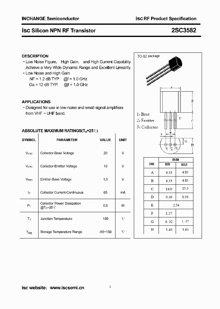 2SC3582_8395413.PDF Datasheet