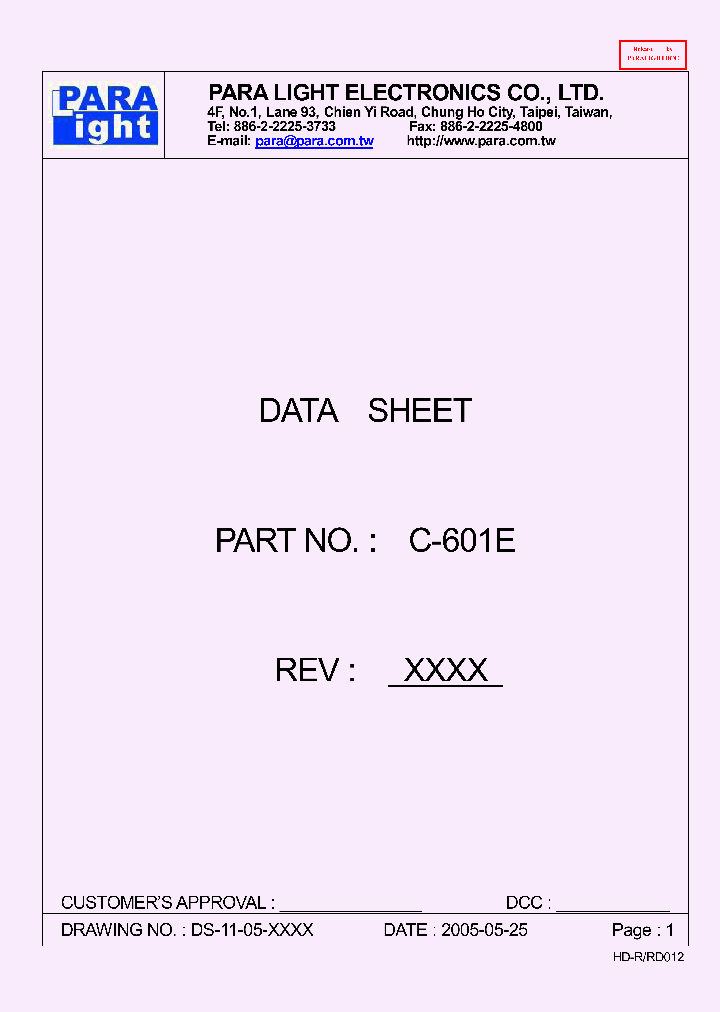 C-601E_8396088.PDF Datasheet