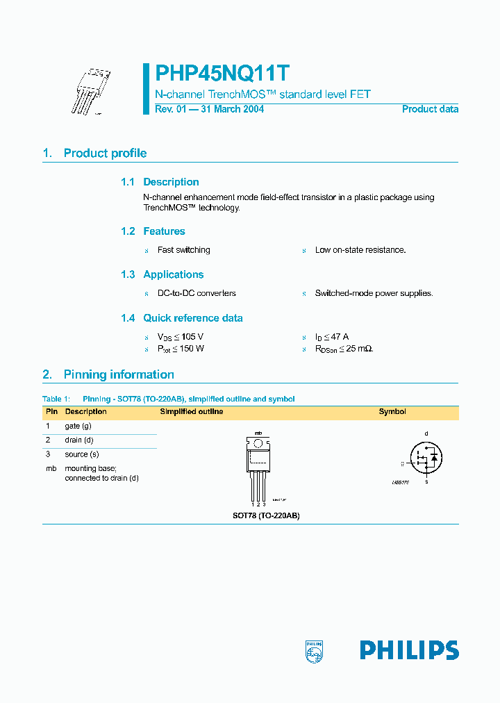 PHP45NQ11T_8396229.PDF Datasheet
