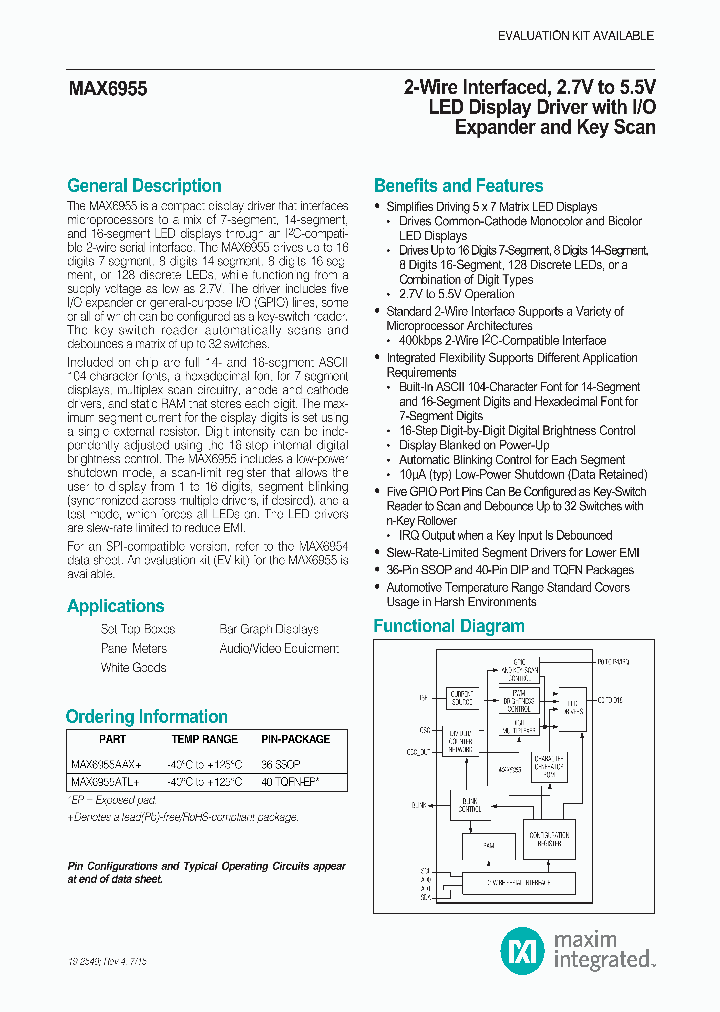 MAX6955ATL_8396571.PDF Datasheet