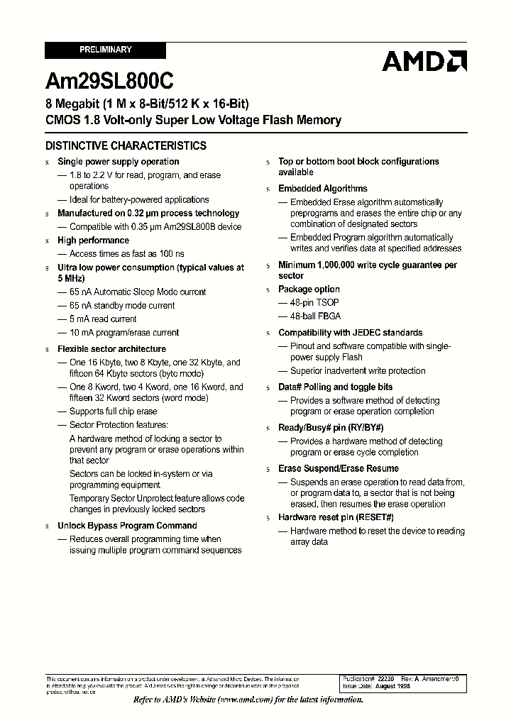 AM29SL800CT150WBIB_8396523.PDF Datasheet