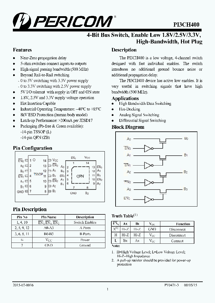 PI3CH400LE_8398006.PDF Datasheet