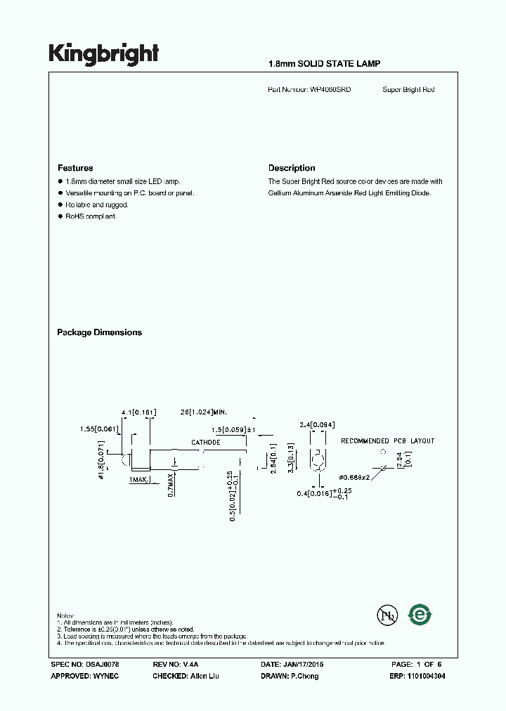 WP4060SRD_8399198.PDF Datasheet