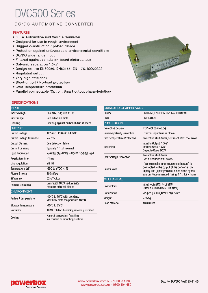 DVC500_8400075.PDF Datasheet