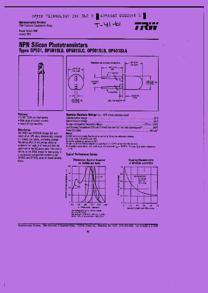 OP501SLA_8400358.PDF Datasheet