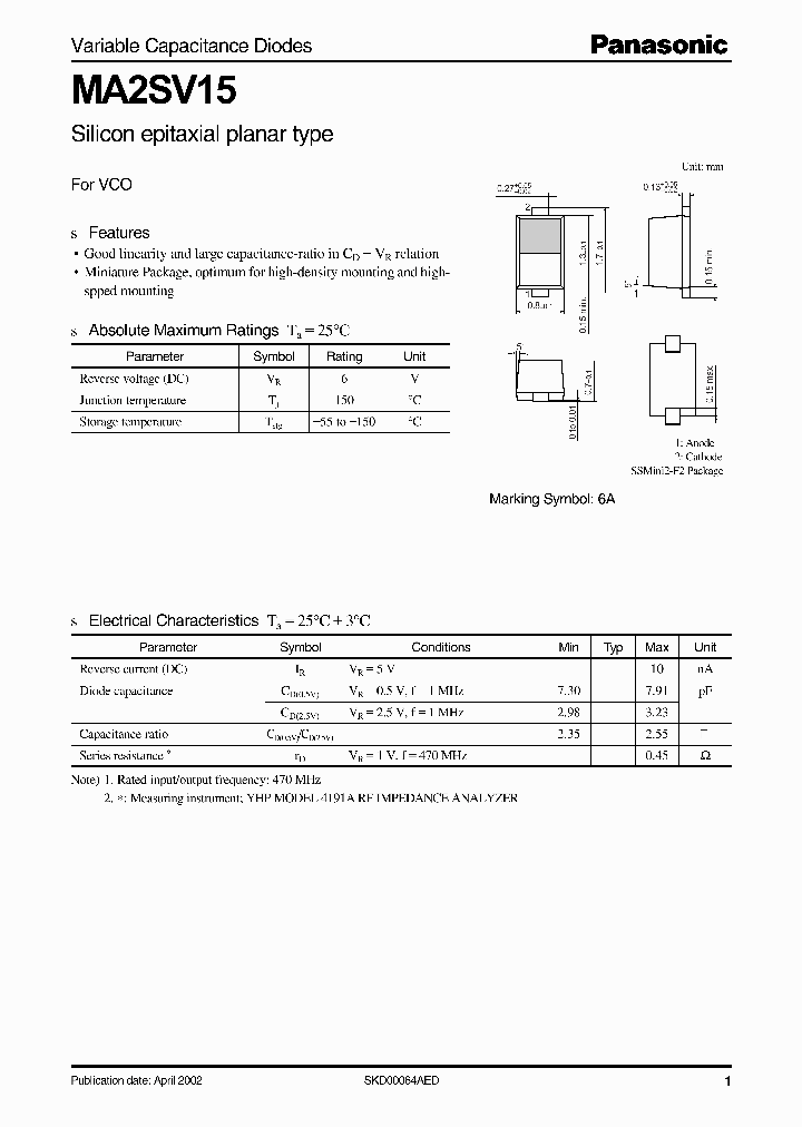 MA2SV15_8401281.PDF Datasheet