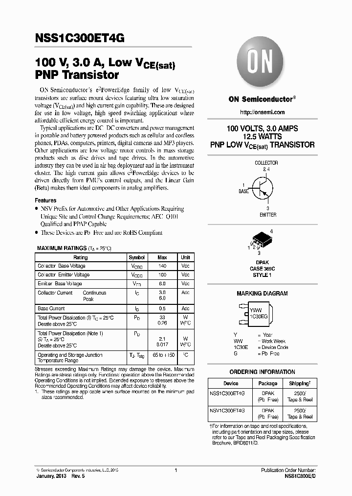 NSS1C300E_8401856.PDF Datasheet