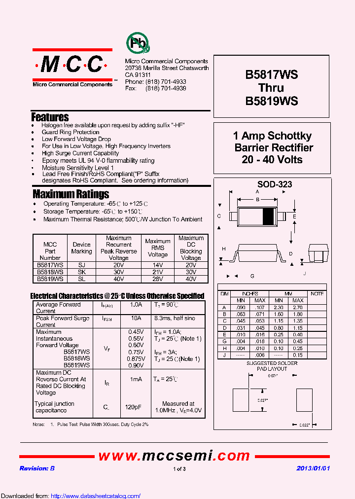 B5818WS_8407867.PDF Datasheet