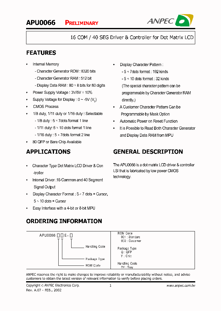 APU0066-002YE-TY_8409654.PDF Datasheet